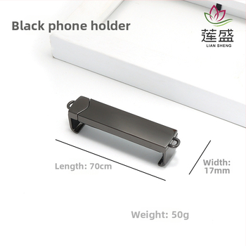 Метален държач за телефон с кръстосана презрамка и вратна верижка, цинкова сплав, геометричен модел, устойчив на износване