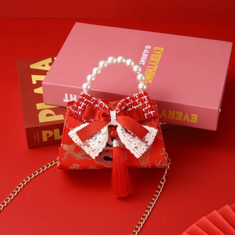 Dječja crossbody torbica za djevojčice, svjež i sladak stil, pamuk i lan, podstava od najlona, Gaoxin