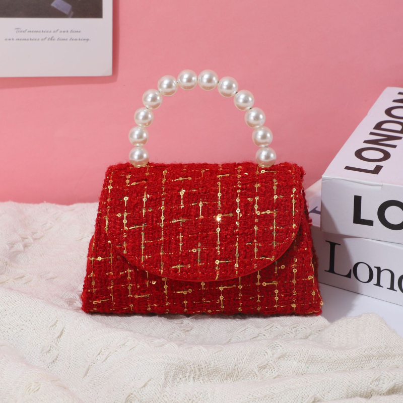 Dječja crossbody torbica za djevojčice, svjež i sladak stil, pamuk i lan, podstava od najlona, Gaoxin