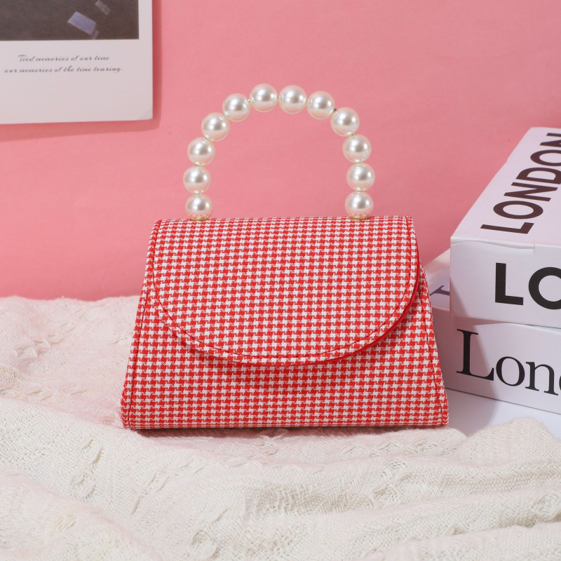 Dječja crossbody torbica za djevojčice, svjež i sladak stil, pamuk i lan, podstava od najlona, Gaoxin