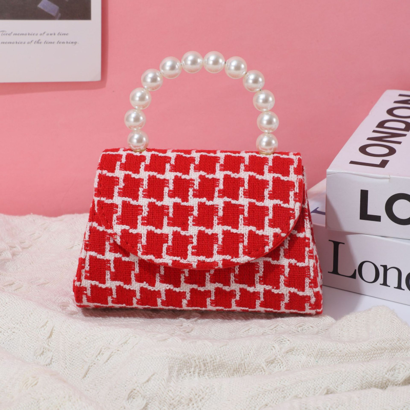 Dječja crossbody torbica za djevojčice, svjež i sladak stil, pamuk i lan, podstava od najlona, Gaoxin