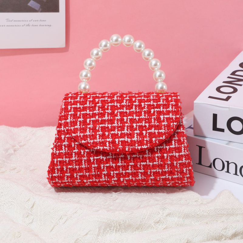 Dječja crossbody torbica za djevojčice, svjež i sladak stil, pamuk i lan, podstava od najlona, Gaoxin