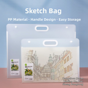 Sheng bangrong Geantă de depozitare pentru schițe 4K/8K artă și desene pentru copii — organizator portabil pentru album de desen
