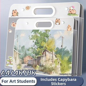 Sheng bangrong Geantă de depozitare pentru schițe 4K/8K artă și desene pentru copii — organizator portabil pentru album de desen