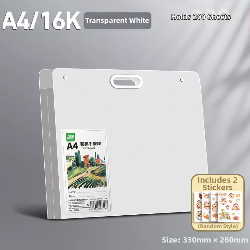 Sheng bangrong Geantă de depozitare pentru schițe 4K/8K artă și desene pentru copii — organizator portabil pentru album de desen