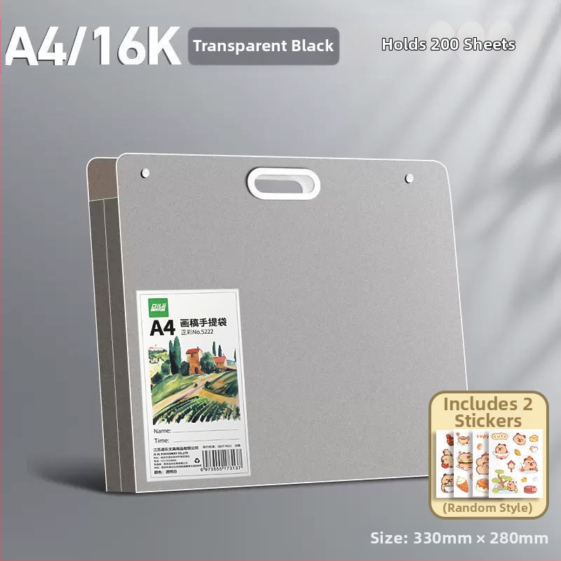 Sheng bangrong Geantă de depozitare pentru schițe 4K/8K artă și desene pentru copii — organizator portabil pentru album de desen