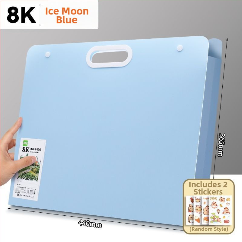 Sheng bangrong Geantă de depozitare pentru schițe 4K/8K artă și desene pentru copii — organizator portabil pentru album de desen