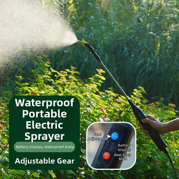 Електрическа пръскачка за поливане – пластмасов корпус, Klaishi, дюза за атомизация, модел KLC-3.7V-TJPQ.