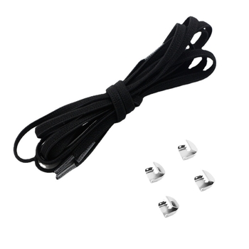 Csomómentes elasztikus cipőfűzőpánt fém csattal és hálós mintával, kompatibilis sportcipőkhöz, bőr cipőkhöz, bakancsokhoz, papucsokhoz és egyéb lábbelikhez, egész szezonban