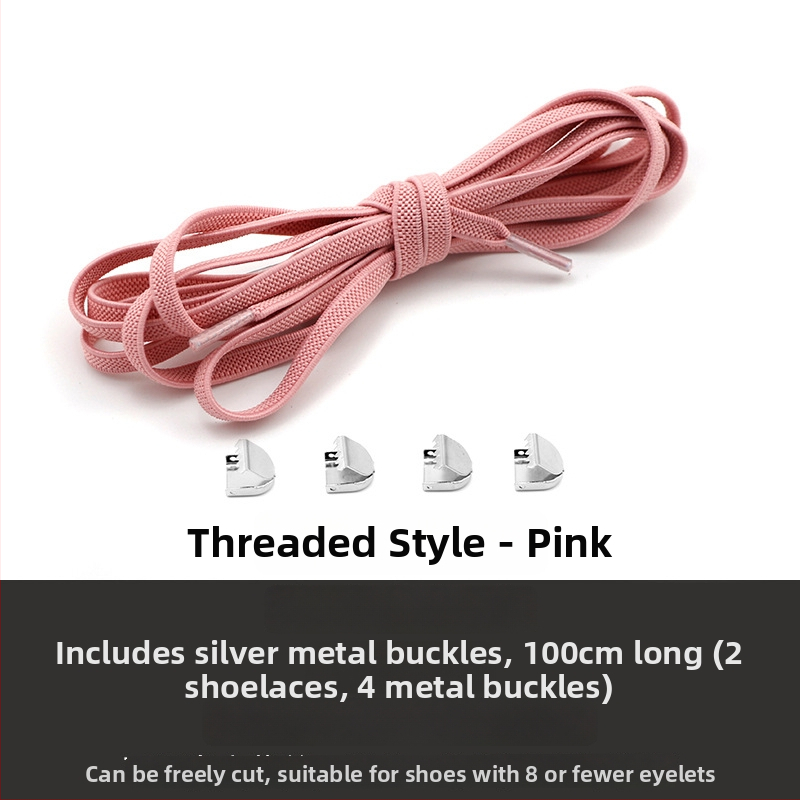 Csomómentes elasztikus cipőfűzőpánt fém csattal és hálós mintával, kompatibilis sportcipőkhöz, bőr cipőkhöz, bakancsokhoz, papucsokhoz és egyéb lábbelikhez, egész szezonban
