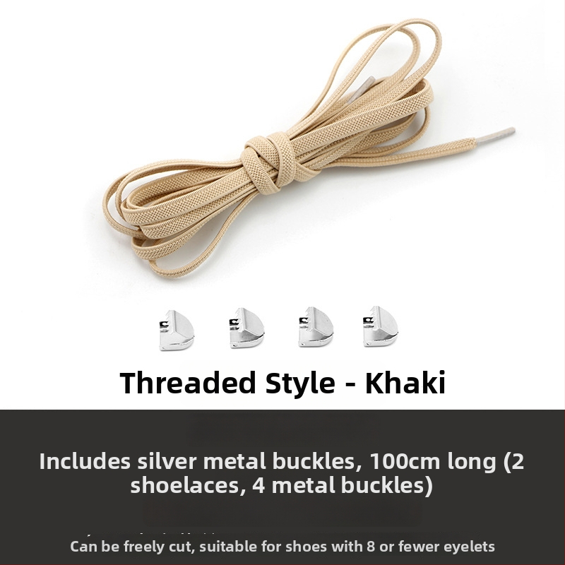 Csomómentes elasztikus cipőfűzőpánt fém csattal és hálós mintával, kompatibilis sportcipőkhöz, bőr cipőkhöz, bakancsokhoz, papucsokhoz és egyéb lábbelikhez, egész szezonban