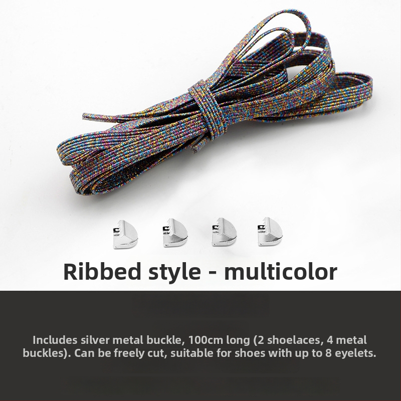 Csomómentes elasztikus cipőfűzőpánt fém csattal és hálós mintával, kompatibilis sportcipőkhöz, bőr cipőkhöz, bakancsokhoz, papucsokhoz és egyéb lábbelikhez, egész szezonban