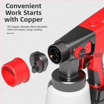 Beppsy електрическа пръскачка за боя, литиево захранвана, за боядисване на стени и коли