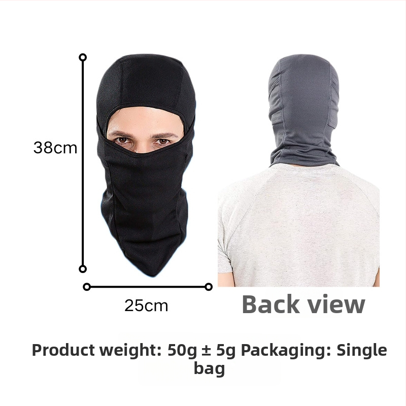 Kerékpáros balaclava - napvédelem, gyorsan száradó, uniszex, poliészter