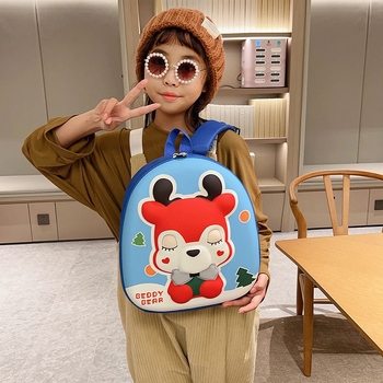 Lasteaia seljakott karikatüürilise dino kujutisega, unisex, EVA materjal, hingav, kõverad õlarihmad