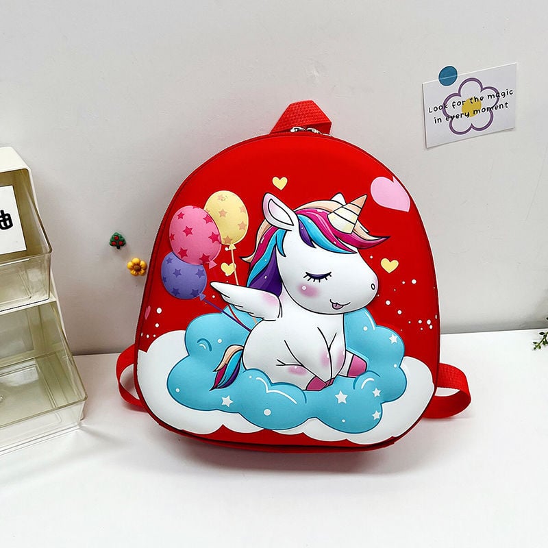 Lasteaia seljakott karikatüürilise dino kujutisega, unisex, EVA materjal, hingav, kõverad õlarihmad