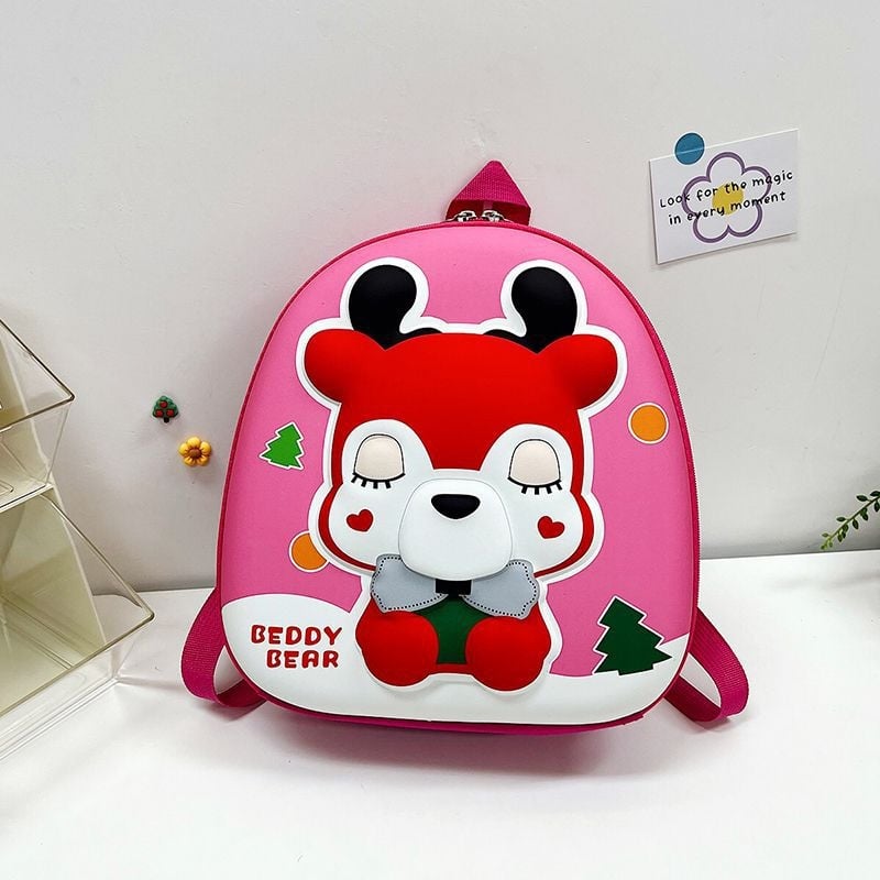 Lasteaia seljakott karikatüürilise dino kujutisega, unisex, EVA materjal, hingav, kõverad õlarihmad