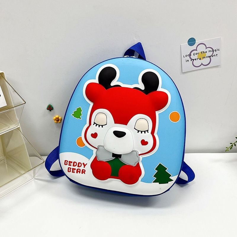 Lasteaia seljakott karikatüürilise dino kujutisega, unisex, EVA materjal, hingav, kõverad õlarihmad