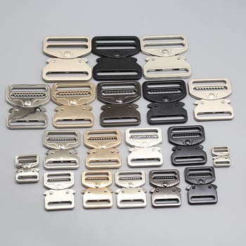 Кобра метална катарама със регулируем бутон за колани, раници, багаж и чанти – сплав