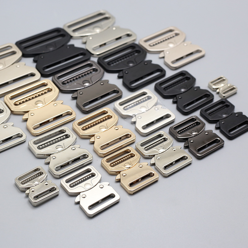 Кобра метална катарама със регулируем бутон за колани, раници, багаж и чанти – сплав