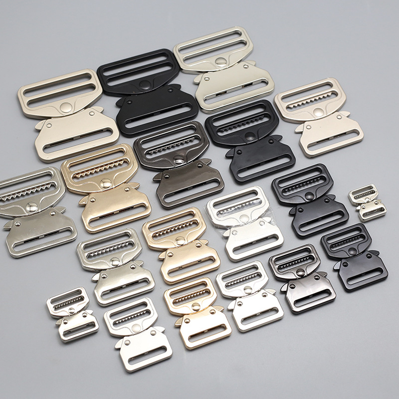 Кобра метална катарама със регулируем бутон за колани, раници, багаж и чанти – сплав