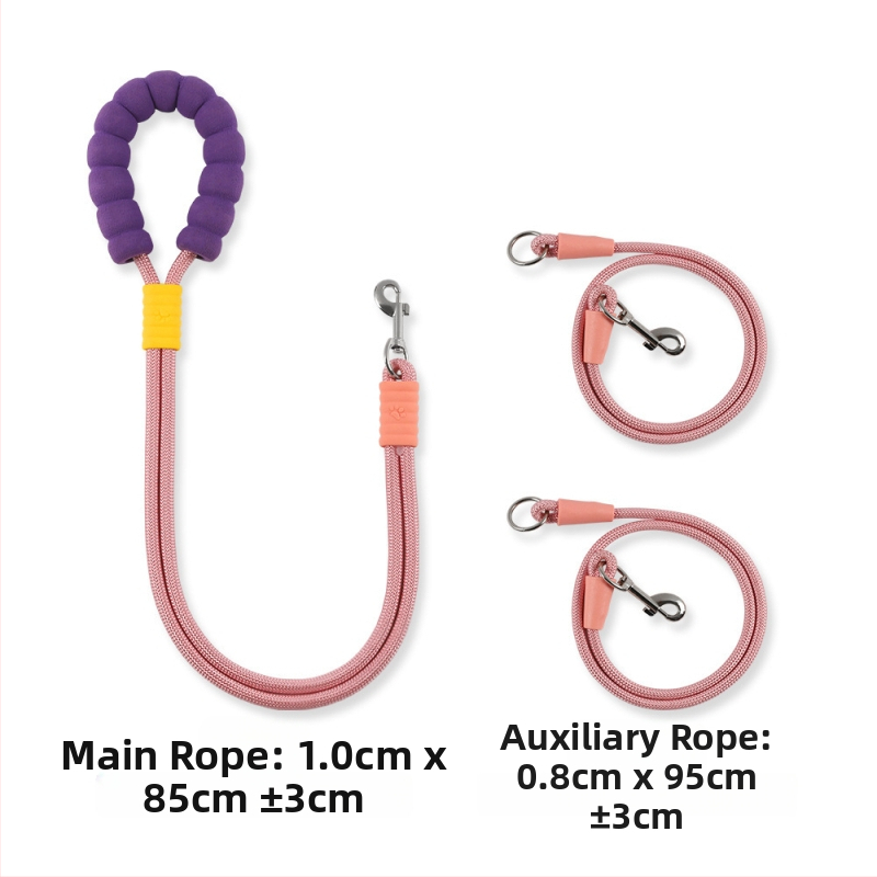 Raztegljiva šetnja za psa s dizajnom preko tijela, držač od pjene oblaka, kontrasno najlonsko uže