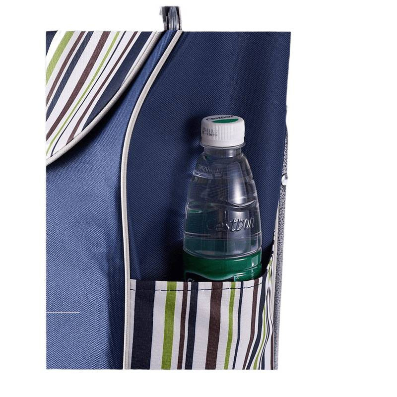 Четириколесна количка за пазар с водоустойчива Oxford чанта, сгъваема, възможност за печат на лого