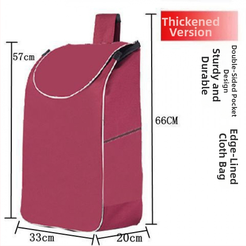 Четириколесна количка за пазар с водоустойчива Oxford чанта, сгъваема, възможност за печат на лого