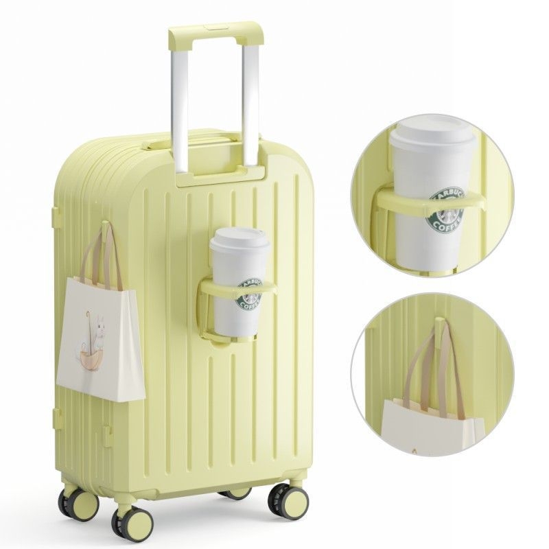 Uniszex utazási koffer, ABS+PC, bővíthető, USB-port