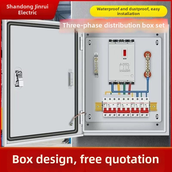 Нисковолтов трифазен четирижилен разпределителен шкаф за външна употреба, водоустойчива кутия за електромер и осветителни ключове