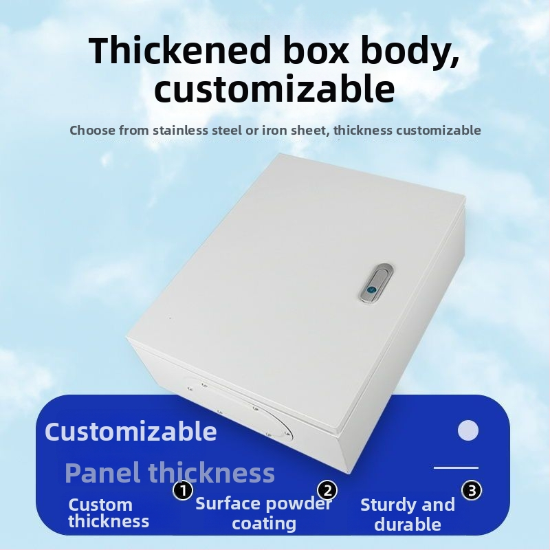 Нисковолтов трифазен четирижилен разпределителен шкаф за външна употреба, водоустойчива кутия за електромер и осветителни ключове