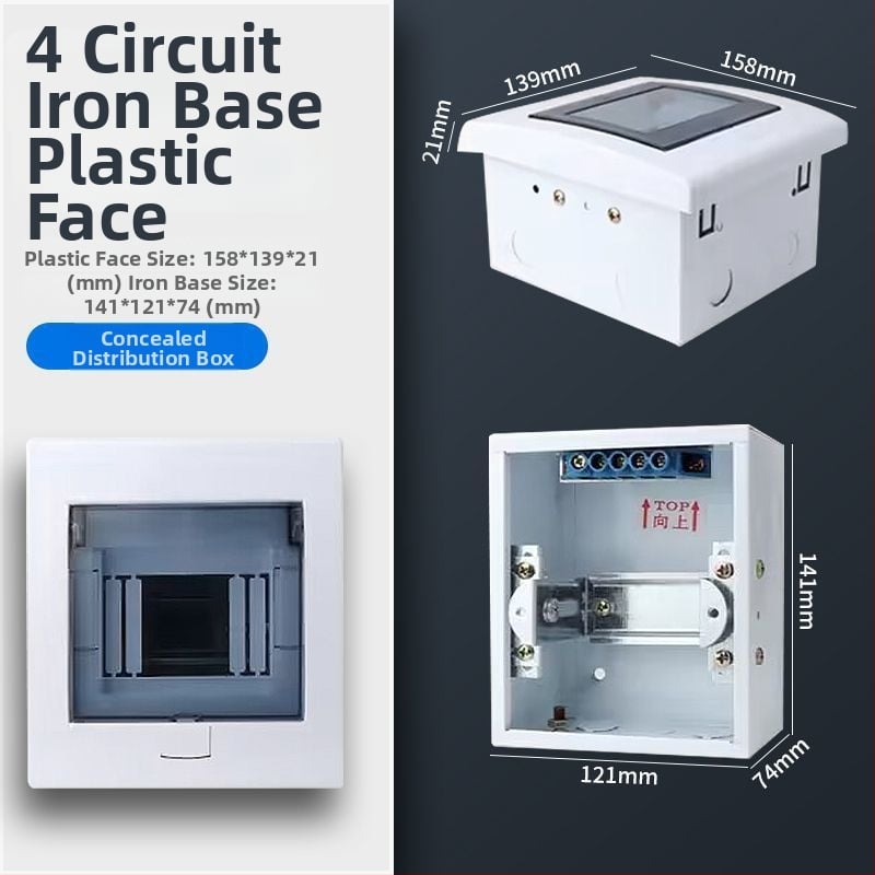 Пластмасов електрически разпределителен корпус PZ30, водоустойчив, за повърхностен или скрит монтаж, защита от течове