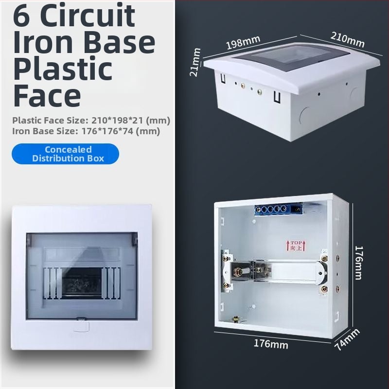 Пластмасов електрически разпределителен корпус PZ30, водоустойчив, за повърхностен или скрит монтаж, защита от течове