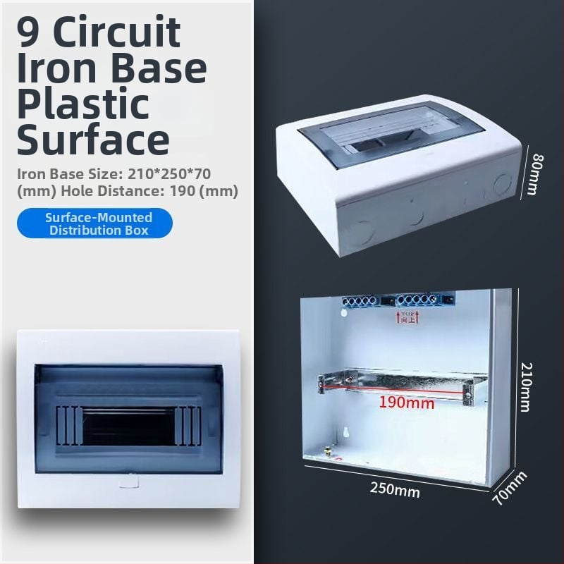 Пластмасов електрически разпределителен корпус PZ30, водоустойчив, за повърхностен или скрит монтаж, защита от течове