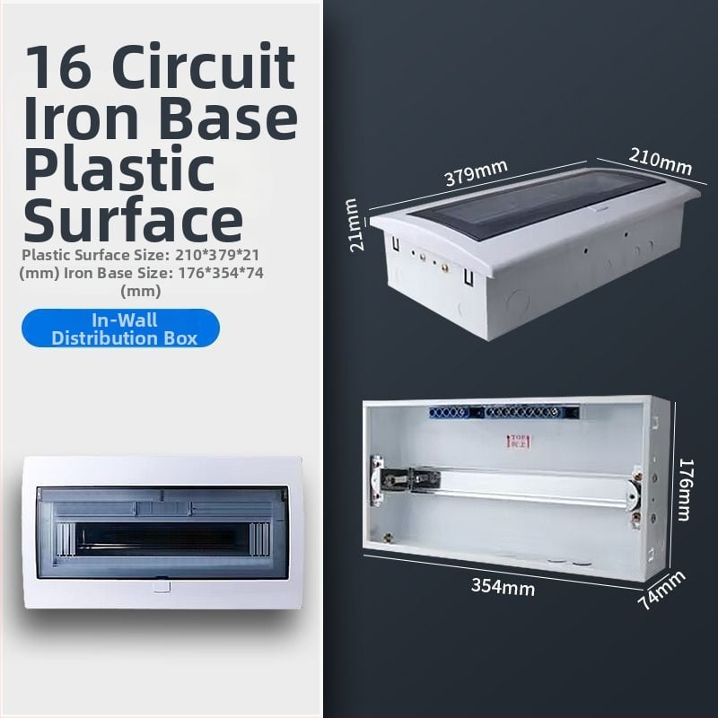 Пластмасов електрически разпределителен корпус PZ30, водоустойчив, за повърхностен или скрит монтаж, защита от течове