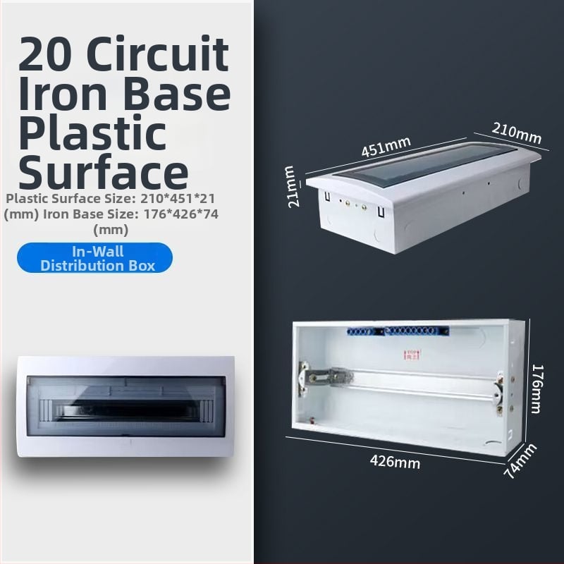 Пластмасов електрически разпределителен корпус PZ30, водоустойчив, за повърхностен или скрит монтаж, защита от течове