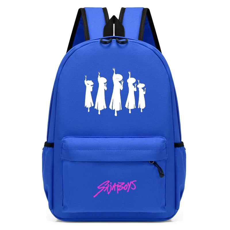 Unisex PVC koolikott hingav disain, kõverad õlarihmad, karikatuurloomade muster