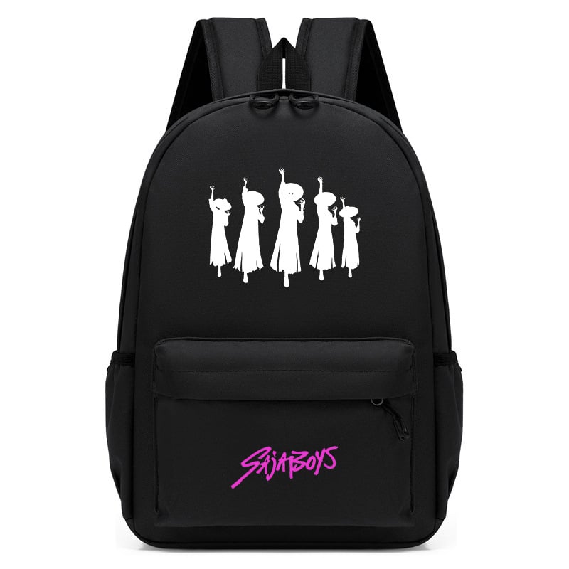 Unisex PVC koolikott hingav disain, kõverad õlarihmad, karikatuurloomade muster