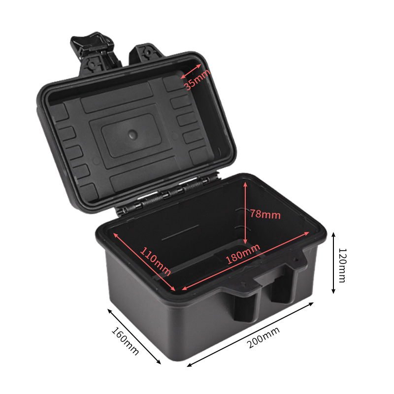 Plastična kutija za alate s trostrukom zaštitom, nosivost 150 kg, okvir od PP inženjerskog plastika — serija Premium waterproof protective