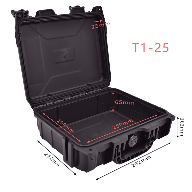 Plastična kutija za alate s trostrukom zaštitom, nosivost 150 kg, okvir od PP inženjerskog plastika — serija Premium waterproof protective