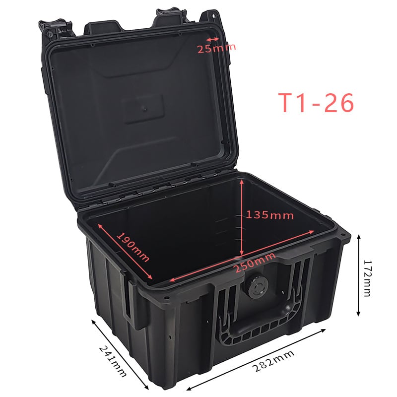 Plastična kutija za alate s trostrukom zaštitom, nosivost 150 kg, okvir od PP inženjerskog plastika — serija Premium waterproof protective