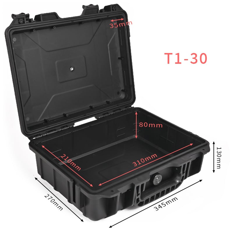 Plastična kutija za alate s trostrukom zaštitom, nosivost 150 kg, okvir od PP inženjerskog plastika — serija Premium waterproof protective