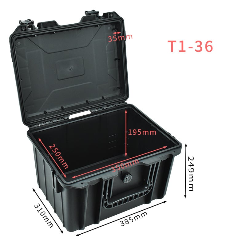 Plastična kutija za alate s trostrukom zaštitom, nosivost 150 kg, okvir od PP inženjerskog plastika — serija Premium waterproof protective