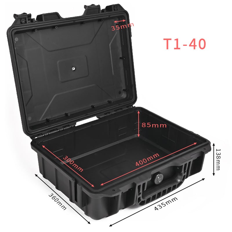 Plastična kutija za alate s trostrukom zaštitom, nosivost 150 kg, okvir od PP inženjerskog plastika — serija Premium waterproof protective