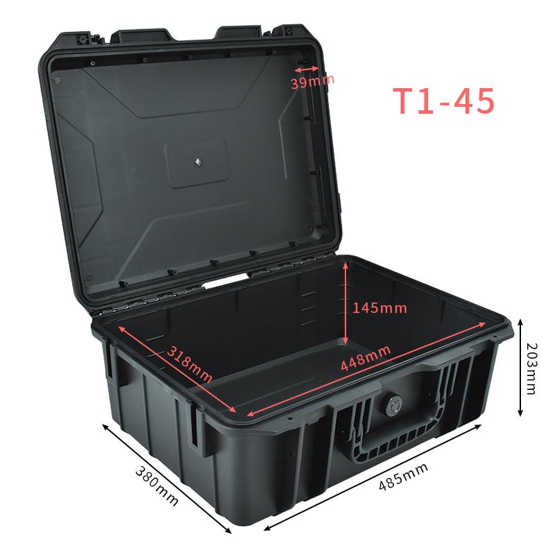 Plastična kutija za alate s trostrukom zaštitom, nosivost 150 kg, okvir od PP inženjerskog plastika — serija Premium waterproof protective