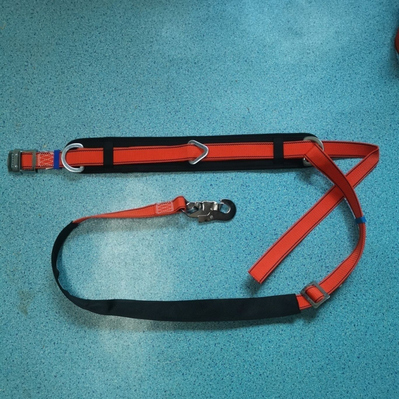 Bandă de siguranță pentru lucrări la înălțime, pentru urcarea pe stâlpi și pe copaci — Jingte