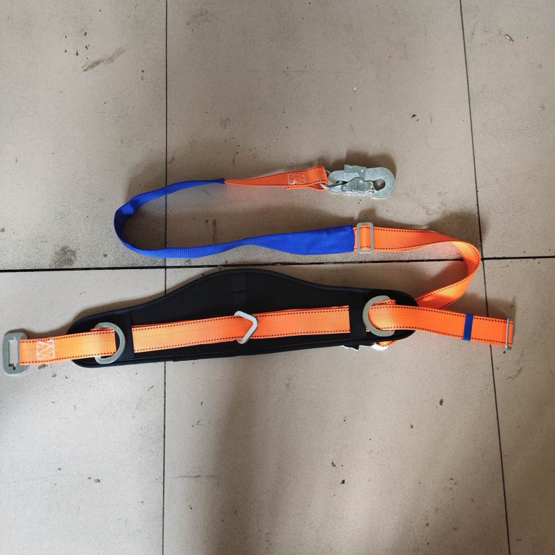 Bandă de siguranță pentru lucrări la înălțime, pentru urcarea pe stâlpi și pe copaci — Jingte
