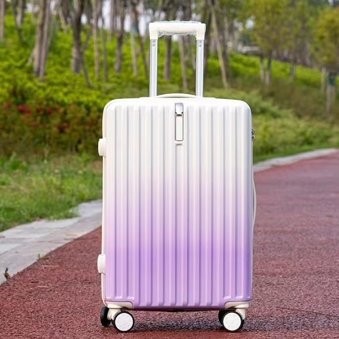 Szénszálas utazótáska cipzárral, univerzális kerekek, egyszerű kombinációs zár