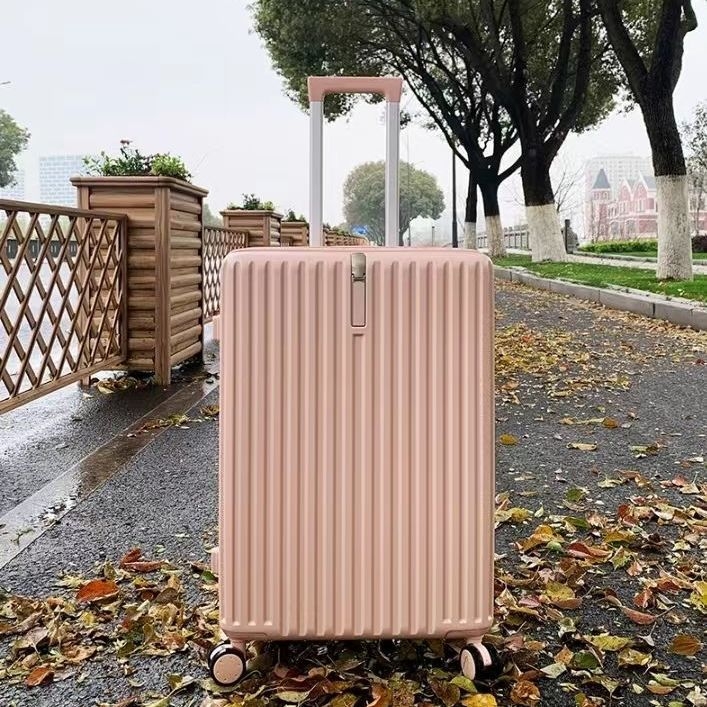 Szénszálas utazótáska cipzárral, univerzális kerekek, egyszerű kombinációs zár