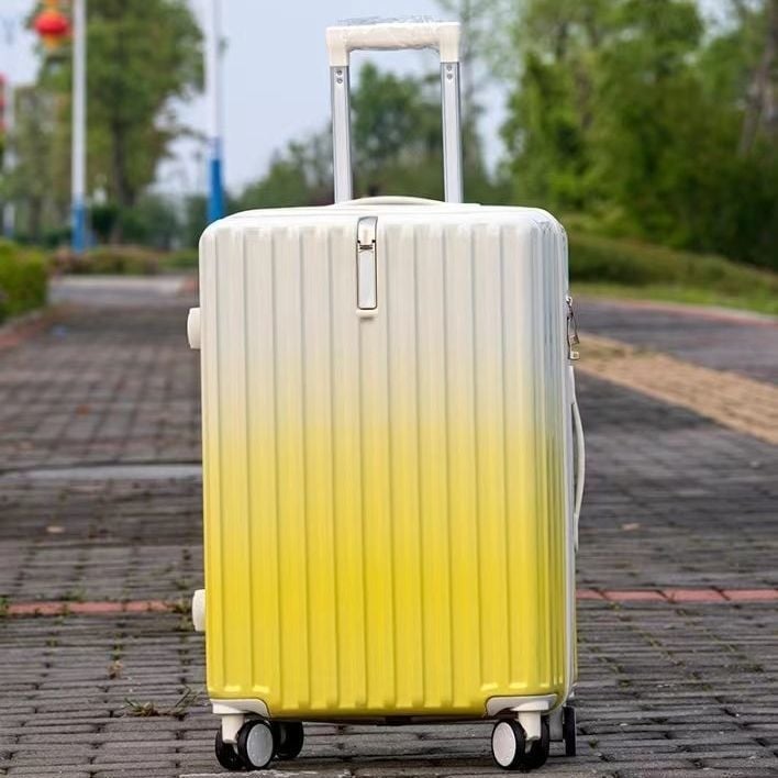 Szénszálas utazótáska cipzárral, univerzális kerekek, egyszerű kombinációs zár